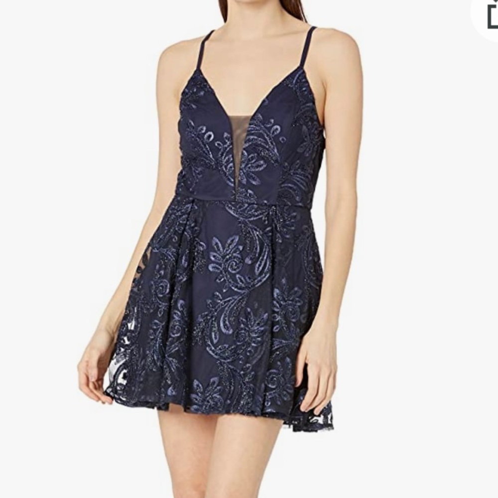 Speechless Navy dress with pockets Graduation or Homecoming juniors size 3